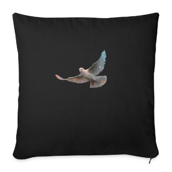 Dove Dove of Peace World Peace Peace Space Animal - Sofa pillowcase 17,3'' x 17,3'' (45 x 45 cm) - black - Front