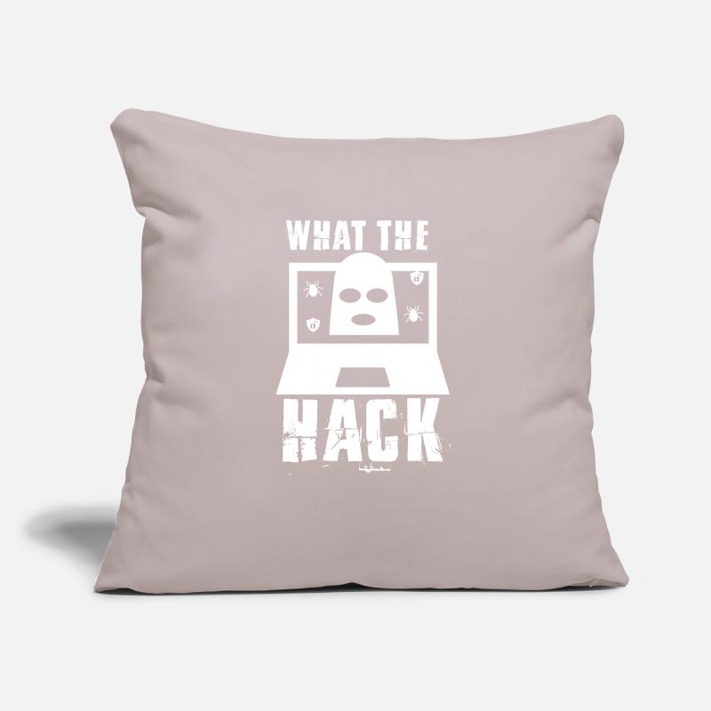 Lustig, was der Hack Hacker oder Computer Geek Geschenk Sofakissenbezug 45 x 45 cm