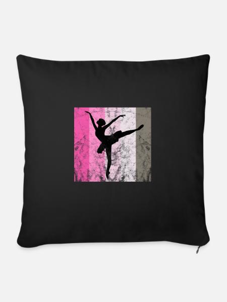 Ballet - Sofakissenbezug 45 x 45 cm - Schwarz