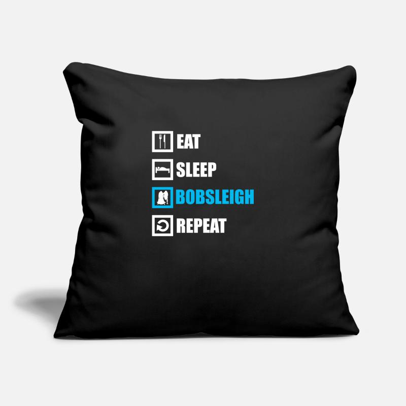 Bobsleigh bobsleigh Housse de coussin décorative 45 x 45 cm