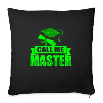 University - Sofa pillowcase 17,3'' x 17,3'' (45 x 45 cm) - black - Front