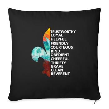 Scouts, Scouts, Amoureux de la Nature - Tshirt - Housse de coussin décorative 45 x 45 cm - noir - Devant