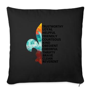 Scouts, Scouts, Amoureux de la Nature - Tshirt - Housse de coussin décorative 45 x 45 cm - noir - Devant