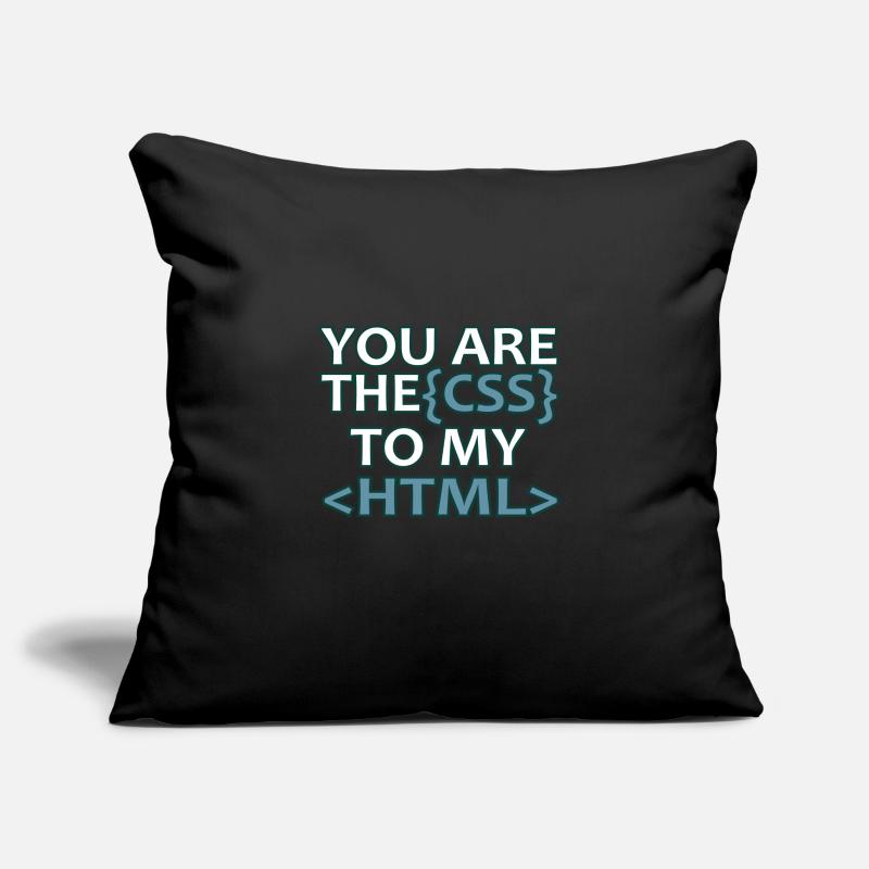 Développeur Web CSS HTML Informatik Funny gift Housse de coussin décorative 45 x 45 cm