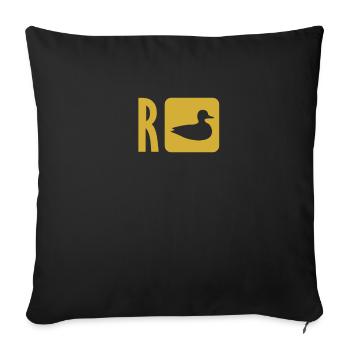Sarkasmus Wortspiel Rente Geschenk R+Ente Pension - Sofakissenbezug 45 x 45 cm - Schwarz - Vorne