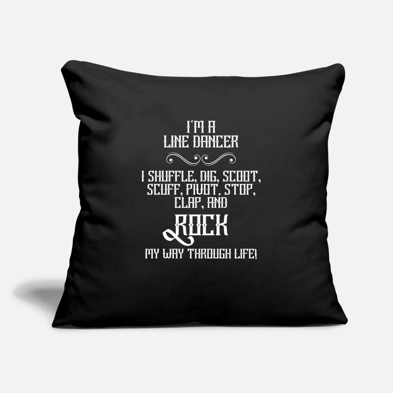 Linedance - Linedancer - Country - Geschenk Sofakissenbezug 45 x 45 cm