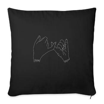 Pinky Swear - Housse de coussin décorative 45 x 45 cm - noir - Devant