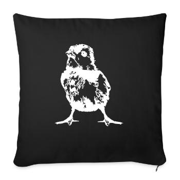 LES POUSSINS - Housse de coussin décorative 45 x 45 cm - noir - Devant