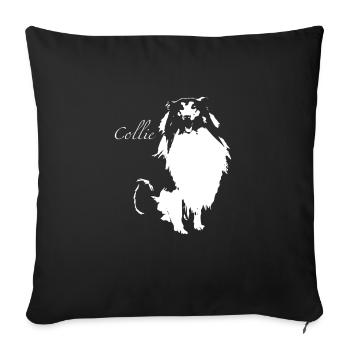 colley - Housse de coussin décorative 45 x 45 cm - noir - Devant