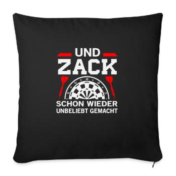 DART - Housse de coussin décorative 45 x 45 cm - noir - Devant