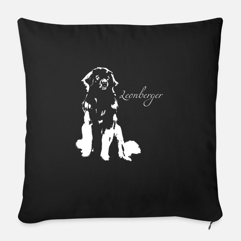Leonberger - Sofakissenbezug 45 x 45 cm - Schwarz