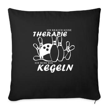 I do not need any therapy I just have to cones - Sofa pillowcase 17,3'' x 17,3'' (45 x 45 cm) - black - Front