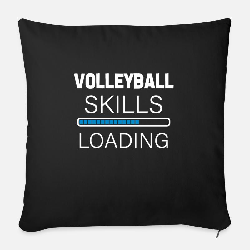 Volleyball - Sofakissenbezug 45 x 45 cm - Schwarz