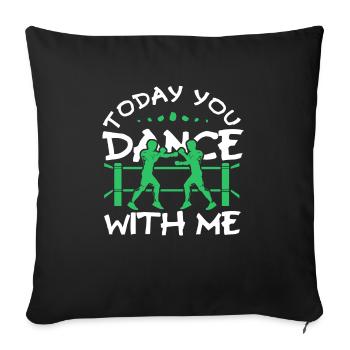 boxing - Sofa pillowcase 17,3'' x 17,3'' (45 x 45 cm) - black - Front