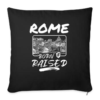 Rome - Sofa pillowcase 17,3'' x 17,3'' (45 x 45 cm) - black - Front