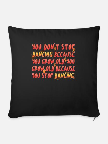 Tanzlehrer Tanzen Tänzer Tanzschule Geschenk - Sofakissenbezug 45 x 45 cm - Schwarz