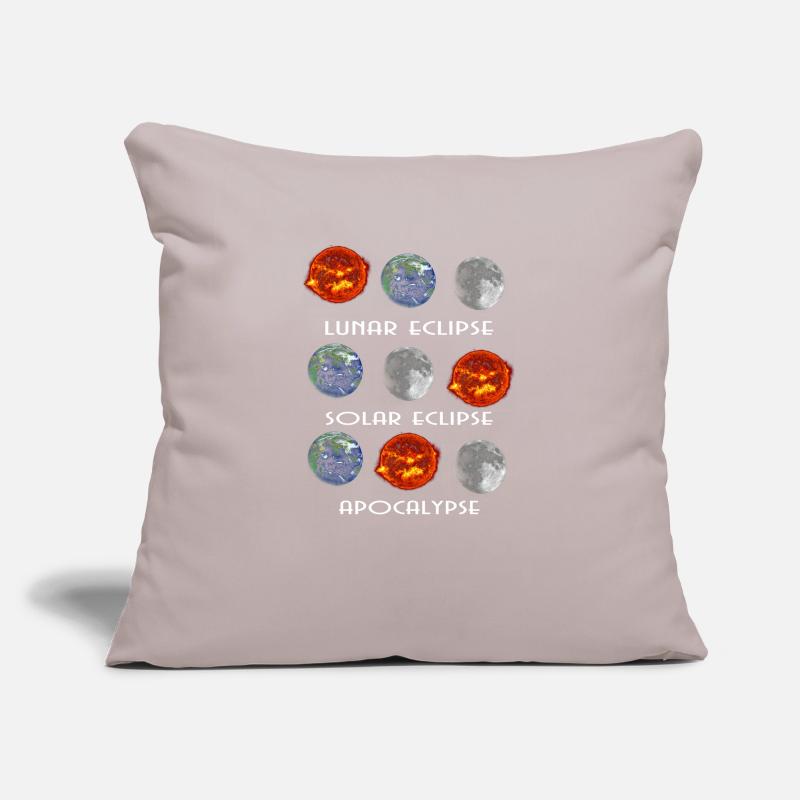 Eclipse Lunaire Eclipse Solaire Apocalypse Housse de coussin décorative 45 x 45 cm