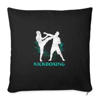 kickboxing - Housse de coussin décorative 45 x 45 cm - noir - Devant