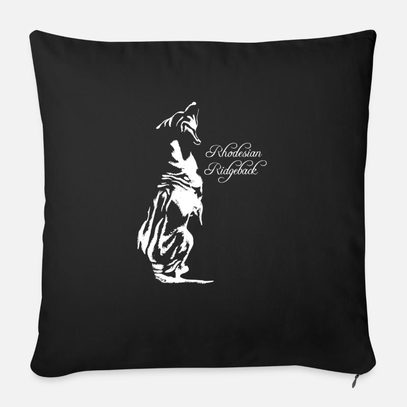 Rhodesian Ridgeback - Sofakissenbezug 45 x 45 cm - Schwarz