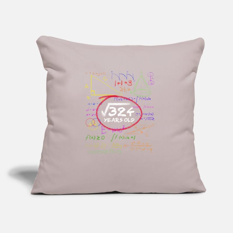 18th Birthday Math Root Calculation Nerd Sofa pillowcase 17,3'' x 17,3'' (45 x 45 cm)