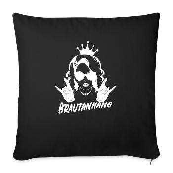 Bridal Attachment JGA Wedding T-Shirt Bachelorettes - Sofa pillowcase 17,3'' x 17,3'' (45 x 45 cm) - black - Front