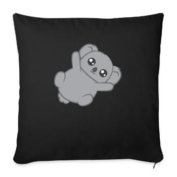 Cadeau pour bébé Koala Koalas fan de Koala - Housse de coussin décorative 45 x 45 cm - noir - Devant