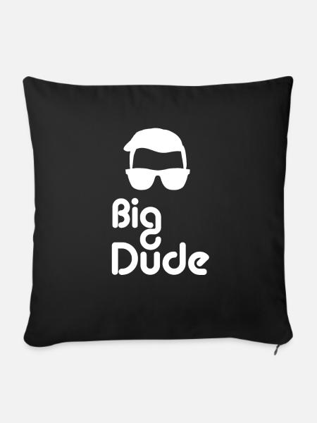big dude - Sofakissenbezug 45 x 45 cm - Schwarz