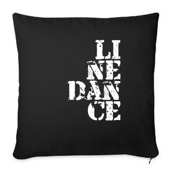 Line dance - Line Dancer Gift T-Shirt - Sofa pillowcase 17,3'' x 17,3'' (45 x 45 cm) - black - Front