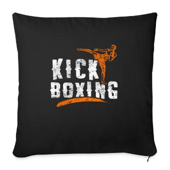 kickboxing - Housse de coussin décorative 45 x 45 cm - noir - Devant