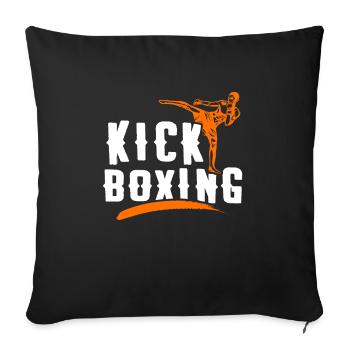kickboxing - Housse de coussin décorative 45 x 45 cm - noir - Devant