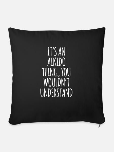 Aikido - Sofakissenbezug 45 x 45 cm - Schwarz