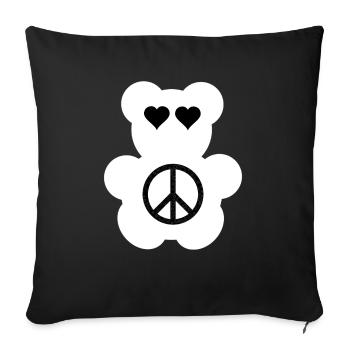 Festival Bear - Housse de coussin décorative 45 x 45 cm - noir - Devant
