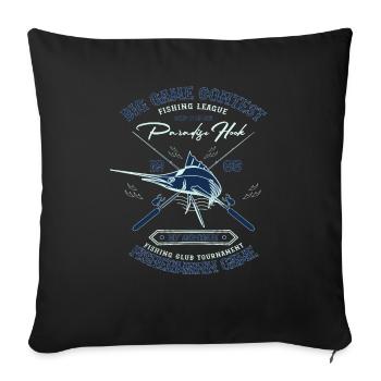 Big Game Contest Paradise Hook Mojo Design Tee - Sofa pillowcase 17,3'' x 17,3'' (45 x 45 cm) - black - Front