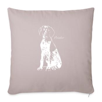 Pointer - Sofakissenbezug 45 x 45 cm - helles Taupe - Vorne