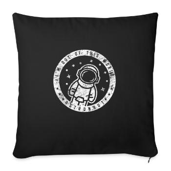 Astronaut - Housse de coussin décorative 45 x 45 cm - noir - Devant