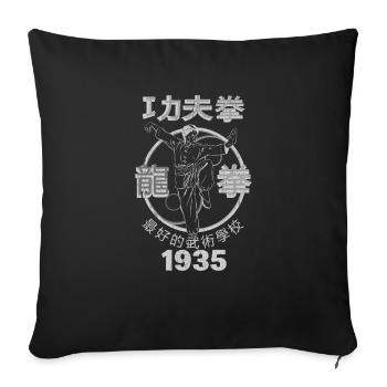 KUNG FU - Sofa pillowcase 17,3'' x 17,3'' (45 x 45 cm) - black - Front