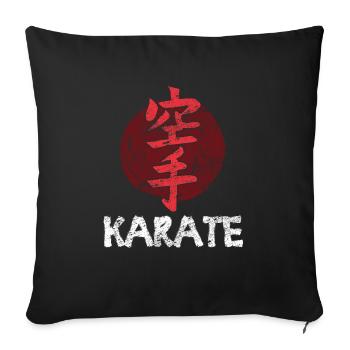 karate - Sofa pillowcase 17,3'' x 17,3'' (45 x 45 cm) - black - Front