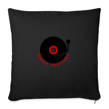 concert - Housse de coussin décorative 45 x 45 cm - noir - Devant