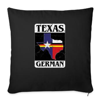 Texas German Cool Proud Gift Idea German - Sofa pillowcase 17,3'' x 17,3'' (45 x 45 cm) - black - Front
