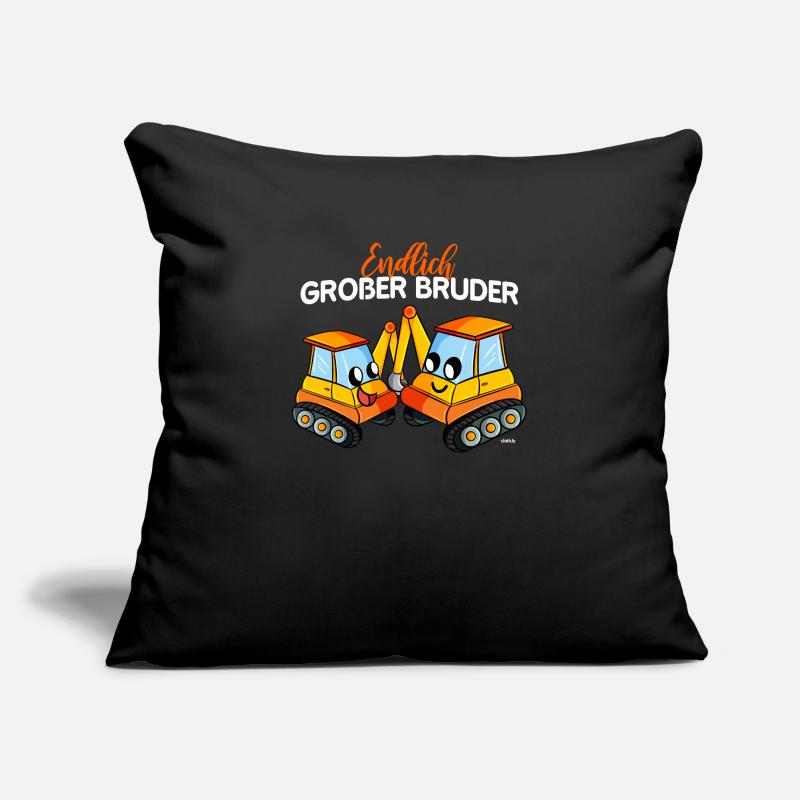 Großer Bruder Bagger Brüder Sofakissenbezug 45 x 45 cm