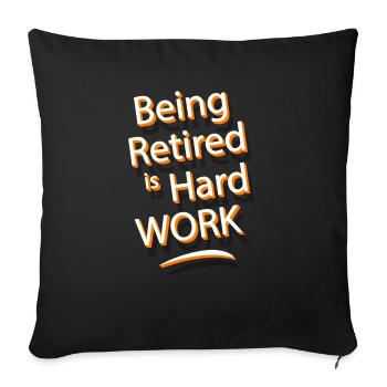 pension - Sofa pillowcase 17,3'' x 17,3'' (45 x 45 cm) - black - Front
