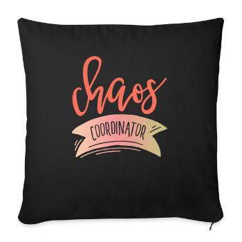 Chaos COORDINATOR - Sofa pillowcase 17,3'' x 17,3'' (45 x 45 cm) - black - Front