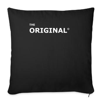 original together with remix father / son partnerlook - Sofa pillowcase 17,3'' x 17,3'' (45 x 45 cm) - black - Front