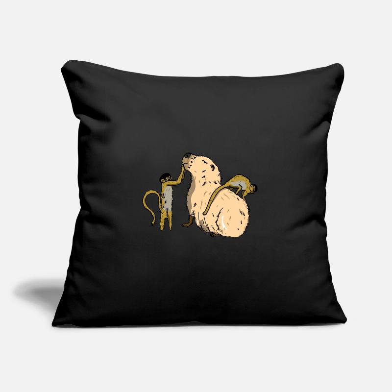 Capybara gift cute animal squirrel monkey Sofa pillowcase 17,3'' x 17,3'' (45 x 45 cm)