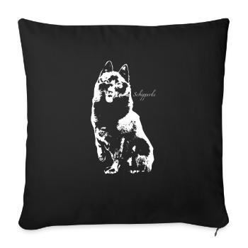 Schipperke - Housse de coussin décorative 45 x 45 cm - noir - Devant