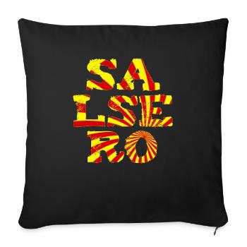 Salsa Dancer Gift T-Shirt - Sofa pillowcase 17,3'' x 17,3'' (45 x 45 cm) - black - Front