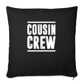 Spirit Forged Apparel Cousin Crew Toddler - Sofa pillowcase 17,3'' x 17,3'' (45 x 45 cm) - black - Front