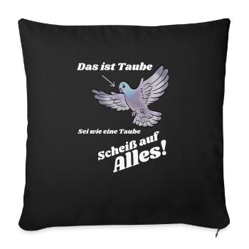 Fun Shirt - Sofakissenbezug 45 x 45 cm - Schwarz - Vorne