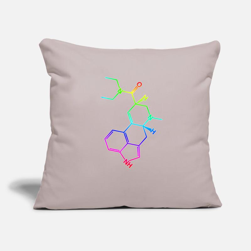 LSD Structural Formula Molecule A. Hofmann Bicycle Day Sofa pillowcase 17,3'' x 17,3'' (45 x 45 cm)