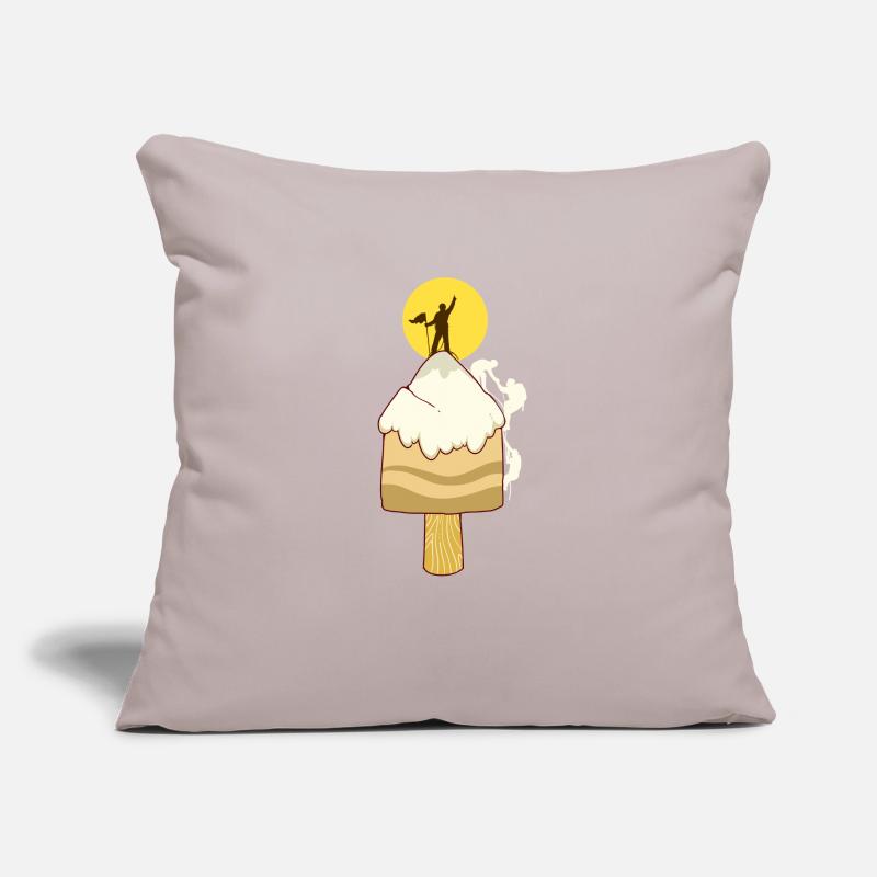 Eiscreme Eis Berg Bergsteiger Klettern Kletterer Sofakissenbezug 45 x 45 cm
